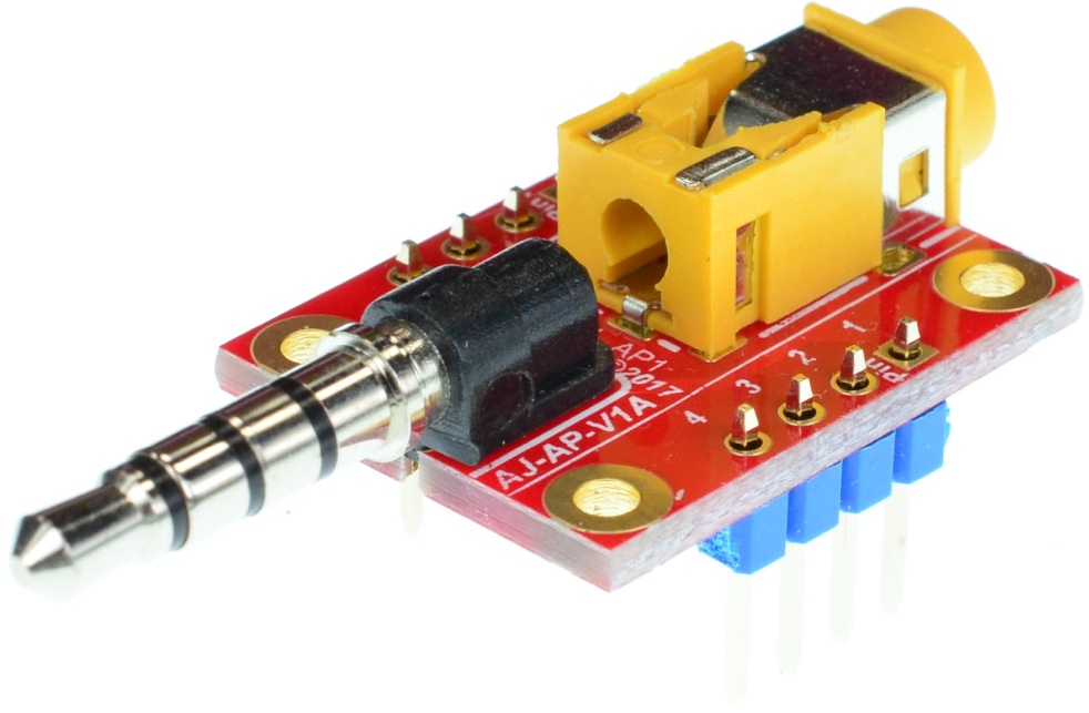 3.5mm stereo audio jack to 3.5mm stereo audio plug pass-through adapter breakout